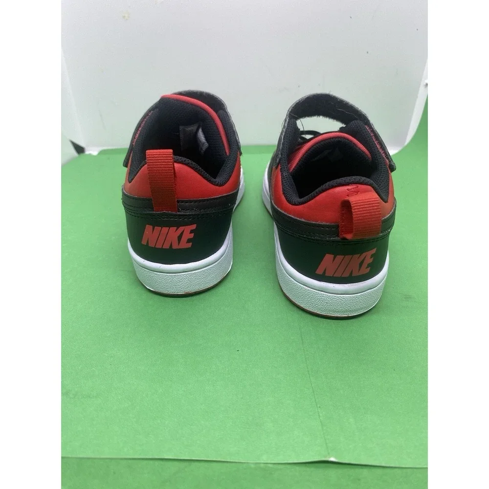 Nike Court Borough Low Recraft PS | Size 2Y| Uni. Red, Blk, Wt | DV5457-600